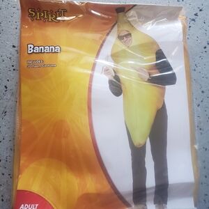 Spirit Banana Costume for Adults One Size Fits All- Bright Yellow